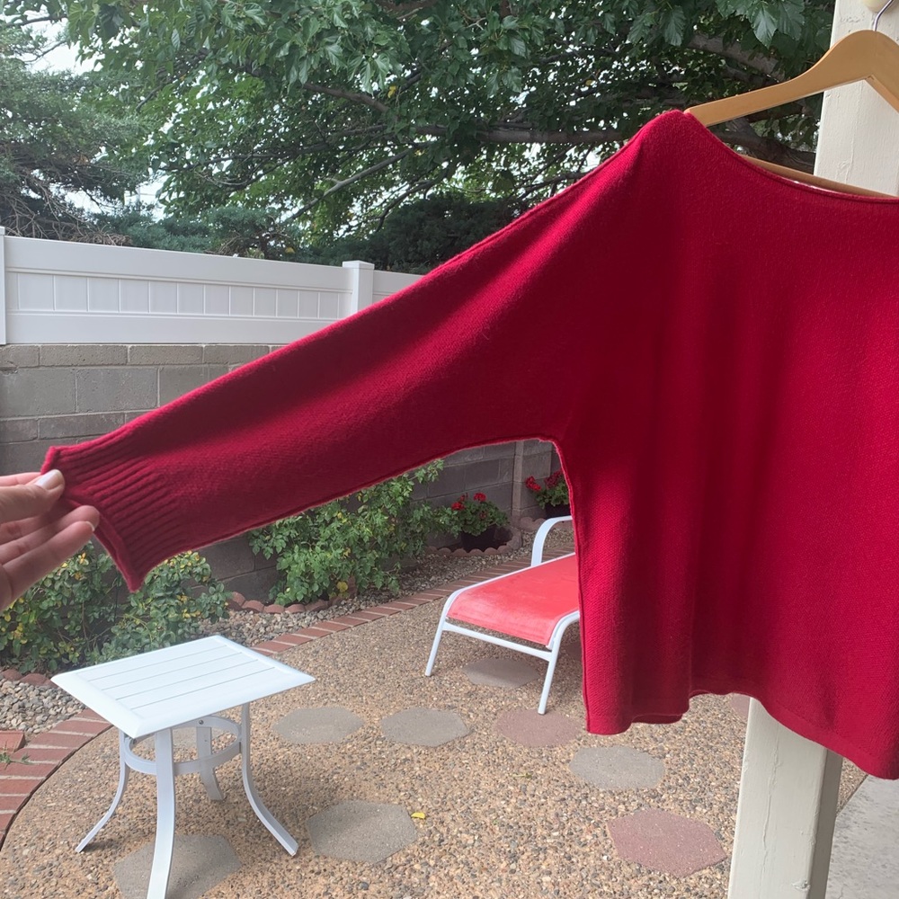 Caslon Fuchsia Raspberry Long Sleeves Sweater Siz… - image 3